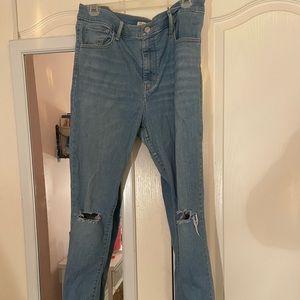 Levis 720 High Rise Super Skinny Blue Jeans